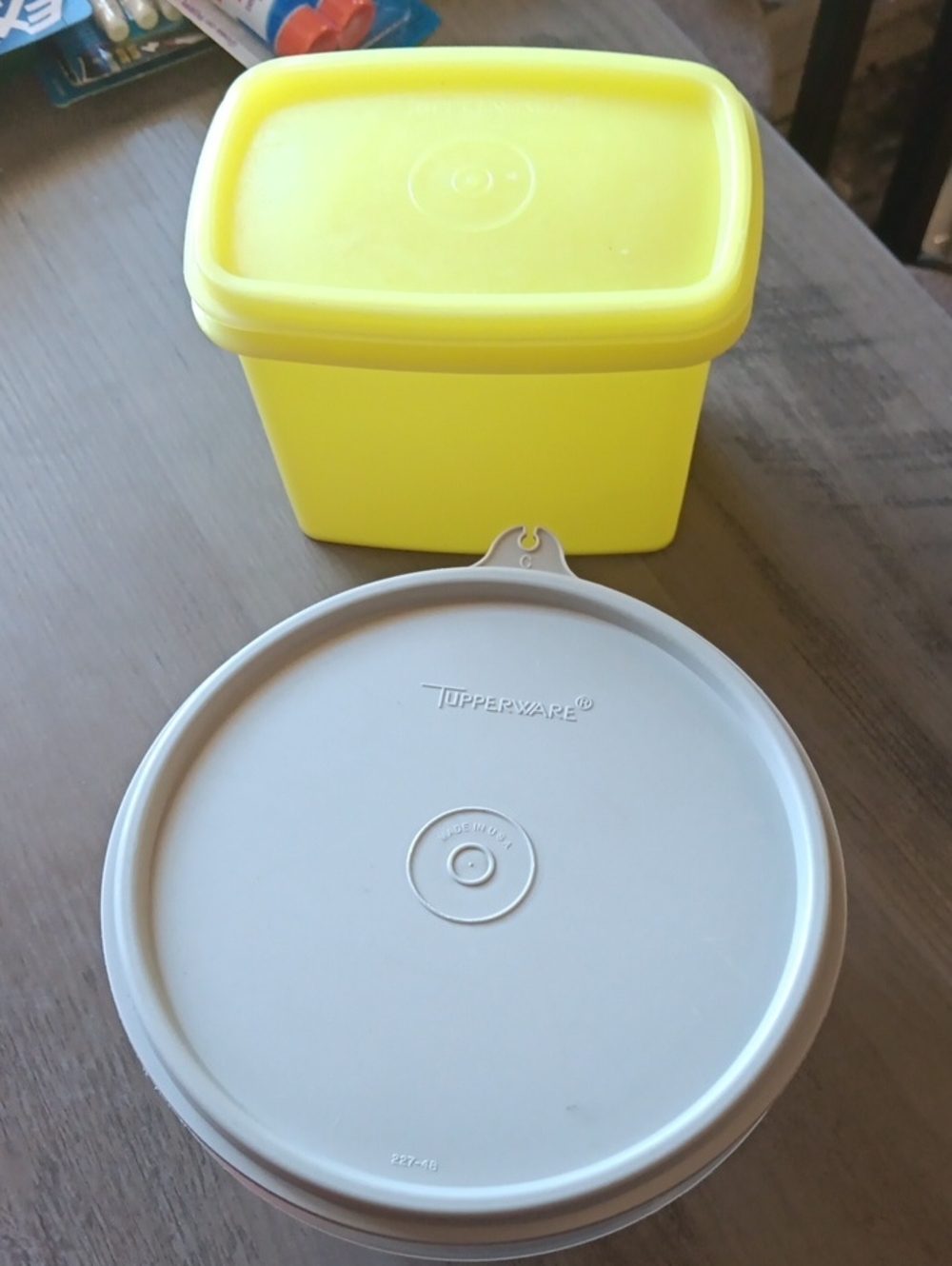 2 Vintage Tupperware Containers